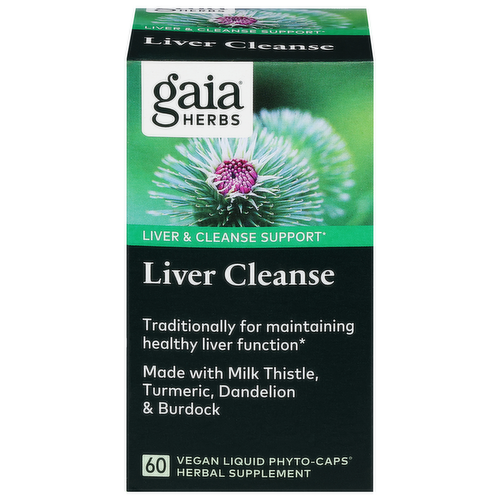 Gaia Herbs Liver Cleanse Herbal Supplement Phyto-Caps