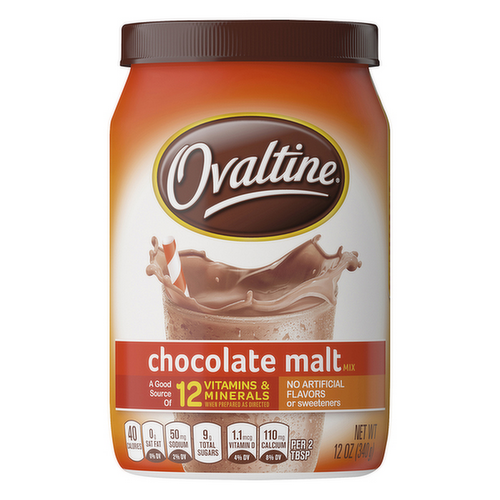 Ovaltine Chocolate Malt Flavored Milk Additive