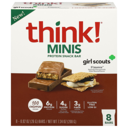 think! Minis Girl Scouts S'mores Protein Snack Bars