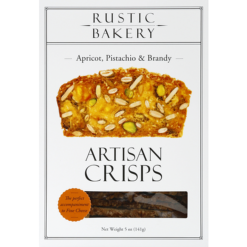 Rustic Bakery Apricot, Pistachio & Brandy Artisan Crisps