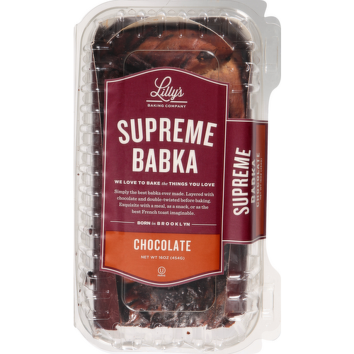 Lily's Baking Company Kosher Chocolate Supreme Babka