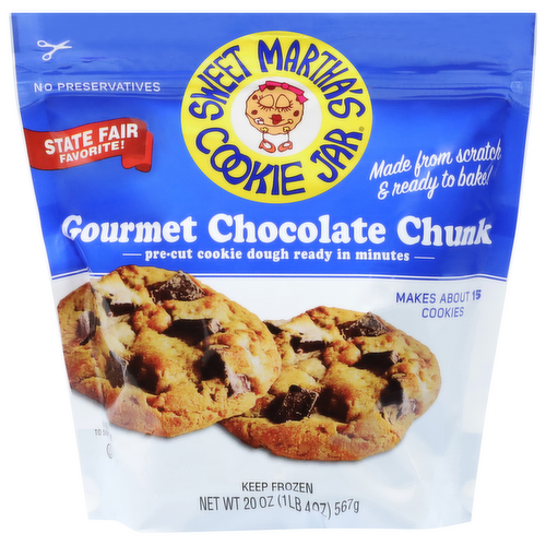 Sweet Martha's Cookie Jar Gourmet Chocolate Chunk Cookie Dough