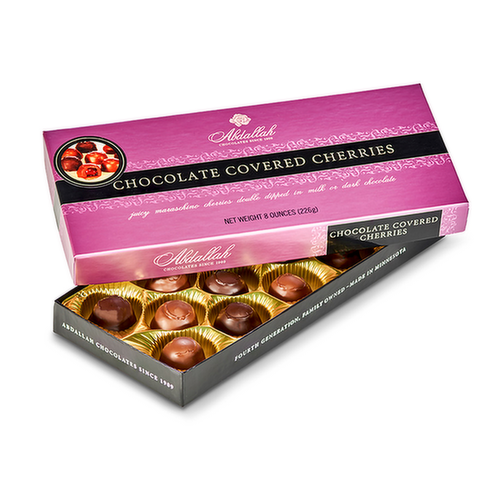 Abdallah Candies Chocolate Covered Cherries Gift Box