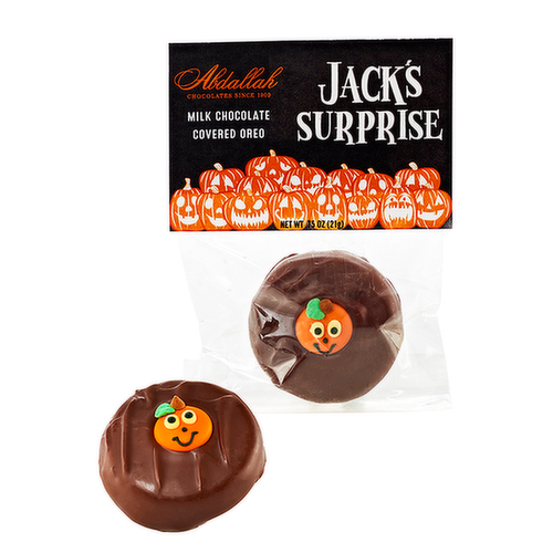 Abdallah Candies Halloween Fall Jack's Surprise Milk Chocolate Covered Oreo