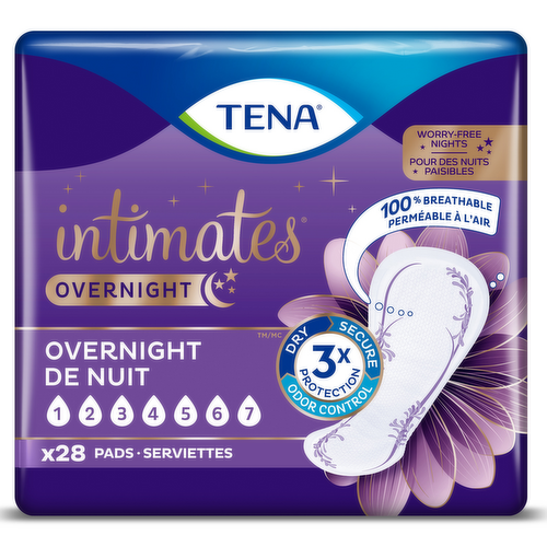 Tena Intimates Overnight Pads for Incontinence