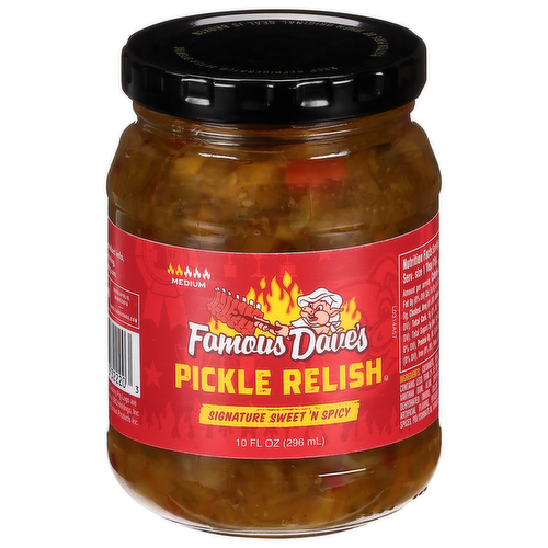 Famous Dave's Medium Signature Sweet 'N Spicy Pickle Relish