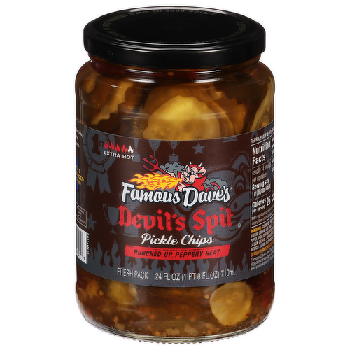 Famous Dave's Extra Hot Devil's Spit Pickles Chips