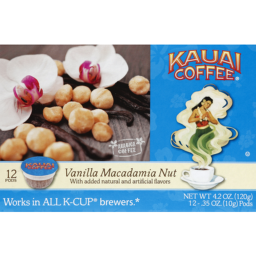 Kauai Coffee K-Cups Vanilla Macadamia Nut