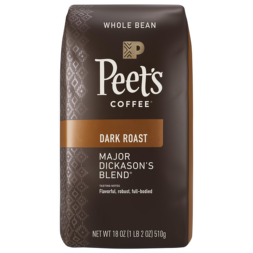 Peet's Coffee Whole Bean Major Dickason's Blend Dark Roast Coffee