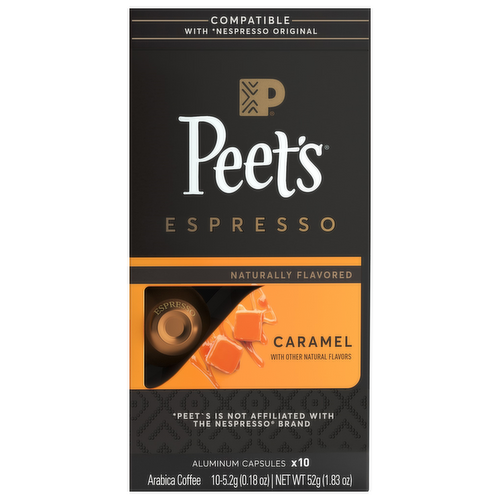 Peet's Espresso Capsules Caramel Light Roast Coffee