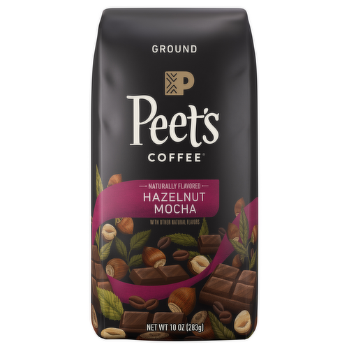 Peet's Coffee Ground Hazelnut Mocha Flavored Coffee