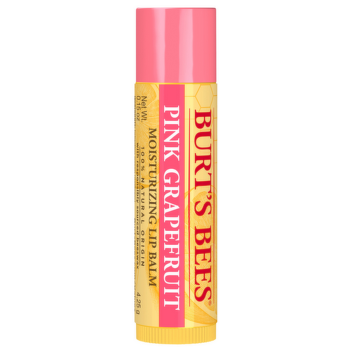 Burt's Bees Pink Grapefruit Moisturizing Lip Balm