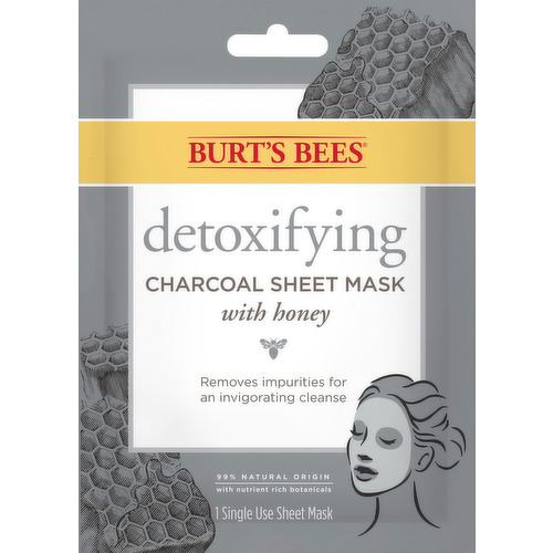 Burt's Bees Detoxifying Charcoal Sheet Mask with Honey