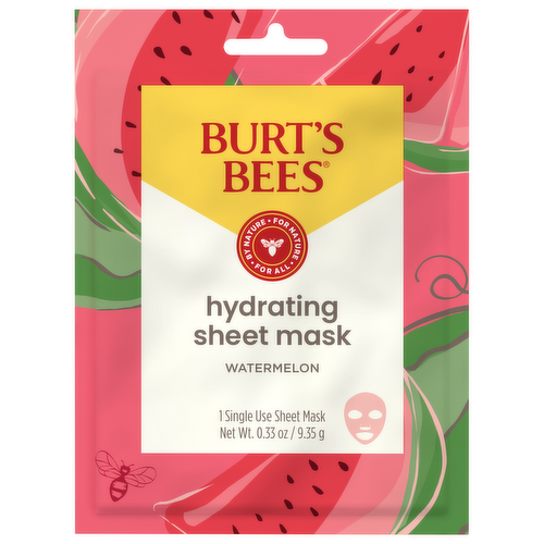 Burt's Bees Hydrating Sheet Mask with Watermelon