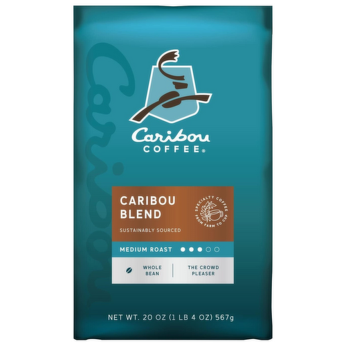 Caribou Coffee Whole Bean Caribou Blend Medium Roast Coffee