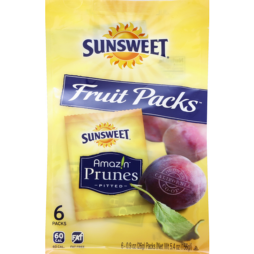 Sunsweet Pitted Amaz!n Prunes Fruit Packs