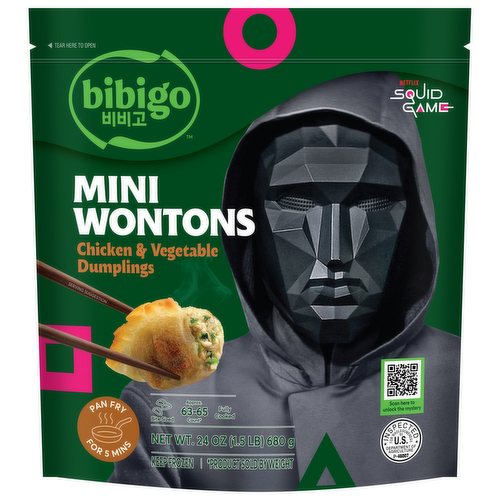 Bibigo Mini Wontons Chicken & Vegetable Dumplings