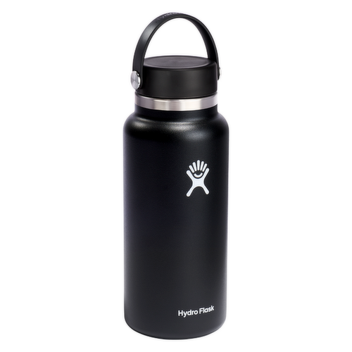 Hydro Flask Black Wide Mouth Stainless Steel Water Bottle