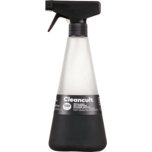 Cleancult Refillable All Purpose Cleaner Bottle Matte Black