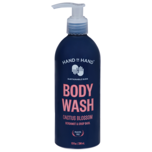 Hand in Hand Cactus Blossom, Bergamot & Crisp Basil Body Wash