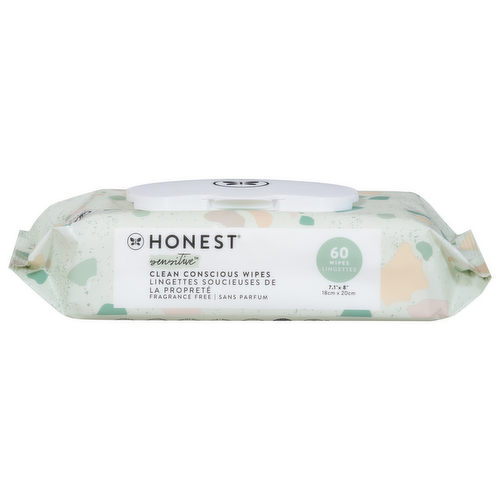 Honest Sensitive Clean Conscious Wipes