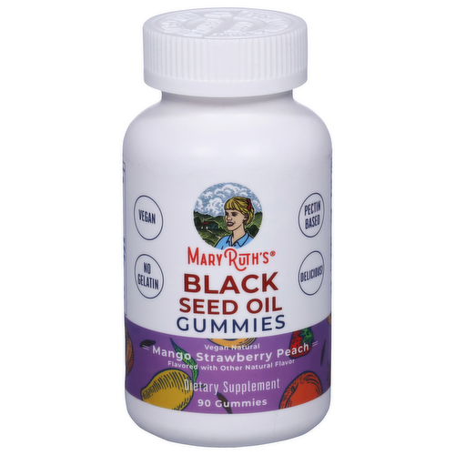MaryRuth's Black Seed Oil Gummies Mango Strawberry Peach Flavor