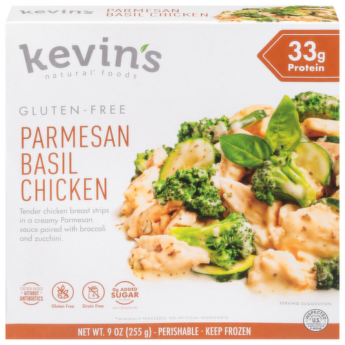 Kevin's Natural Foods Gluten Free Parmesan Basil Chicken Bowl