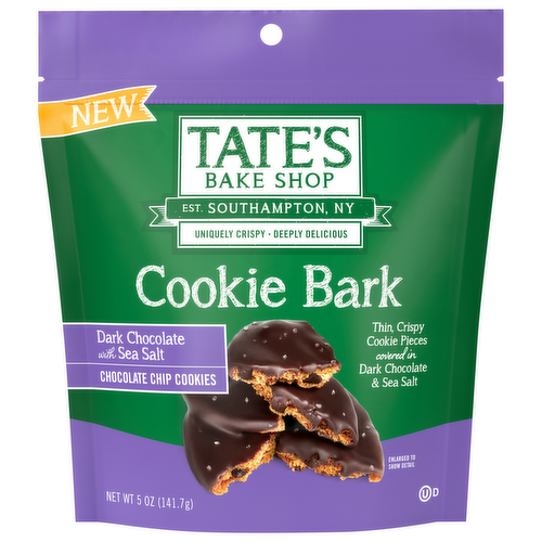 Tate's Bake Shop Cookie Bark Dark Chocolate with Sea Salt