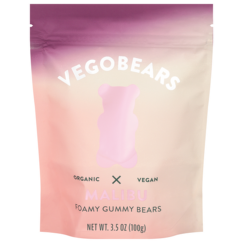 Vegobears Organic & Vegan Malibu Foamy Gummy Bears