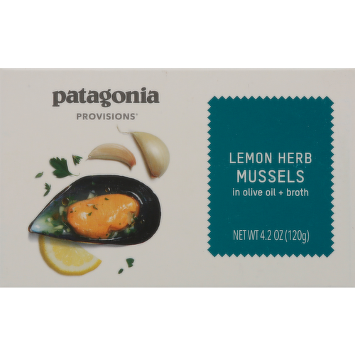 Patagonia Provisions Lemon Herb Mussels in Olive Oli & Broth