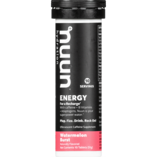 Nuun Energy Watermelon Burst Electrolyte Drink Tablets