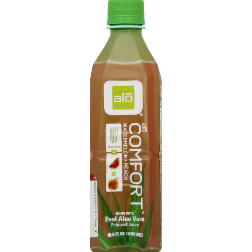 Alo Comfort Watermelon Peach Aloe Vera Juice Beverage