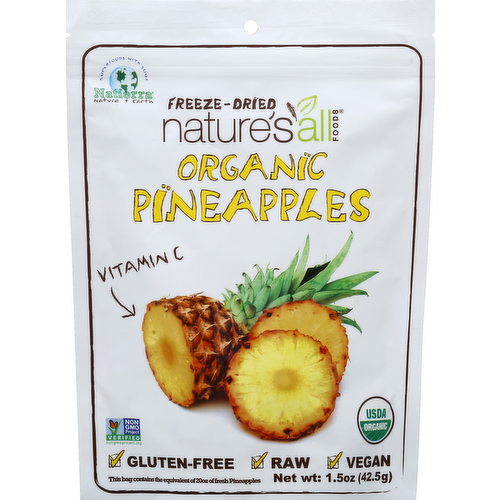 Nature's All Foods Organic Freeze Dried Pineapple
