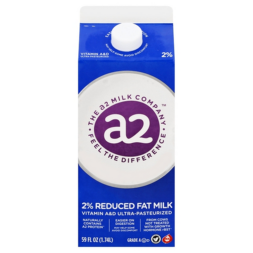 a2 2% Reduced Fat Milk