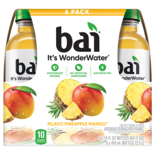 Bai Pilavo Pineapple Mango Flavored Antioxidant Water Beverages