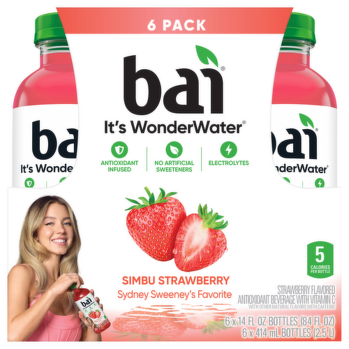 Bai Simbu Strawberry Flavored Antioxidant Water Beverages
