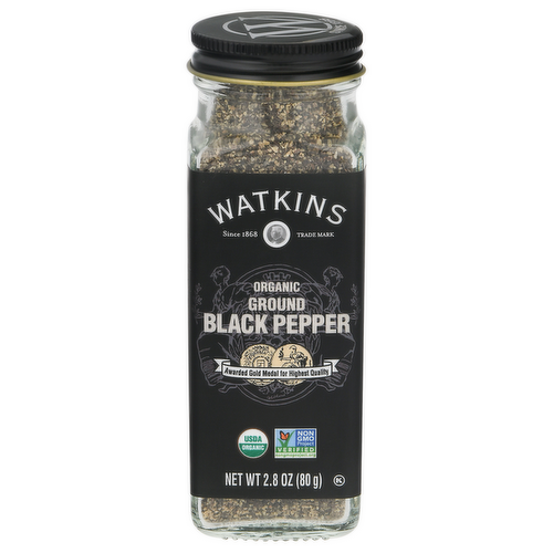 Watkins Organic Ground Black Pepper