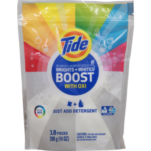 Tide Brights + Whites Rescue In-Wash Laundry Booster Pacs