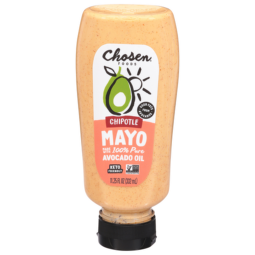 Chosen Foods Chipotle Mayo 100% Pure Avocado Oil Mayonnaise Squeeze Bottle