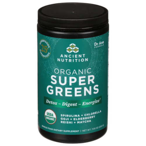 Ancient Nutrition Organic Super Greens Powder Dietary Supplement