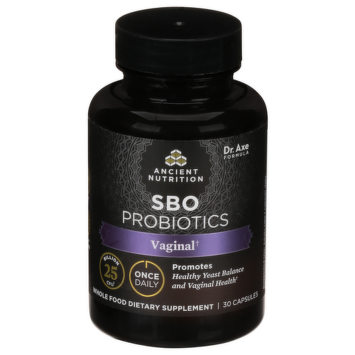 Ancient Nutrition SBO Probiotics Vaginal Support Capsules