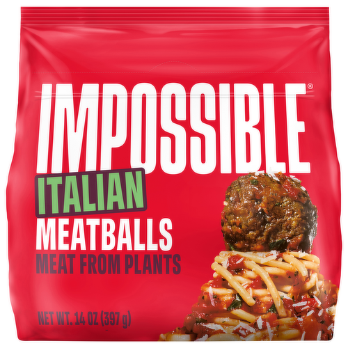 Impossible Italian Meatballs Made from Plants