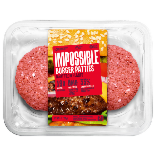 Impossible Burger Patties Made From Plants