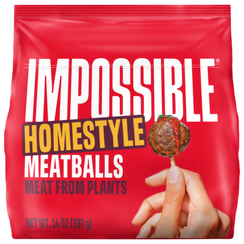 Impossible Homestyle Meatballs Made from Plants