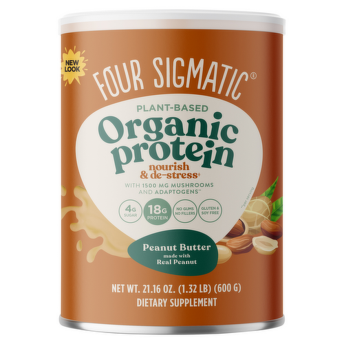 Four Sigmatic Organic Peanut Butter Repair Plant-Based Protein Supplement