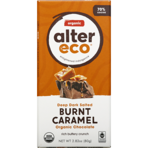 Alter Eco Burnt Caramel Organic Dark Chocolate Bar