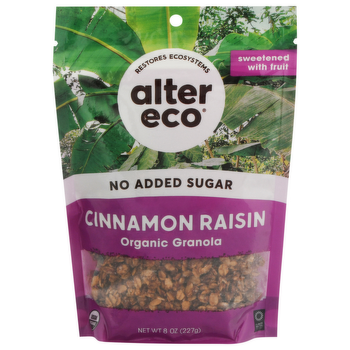 Alter Eco Organic Cinnamon Raisin Granola