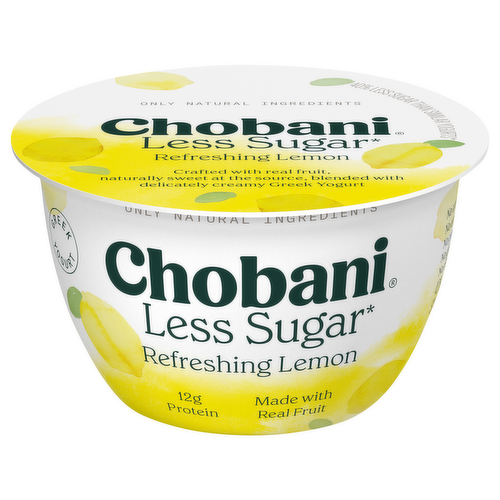 Chobani Fino Lemon Less Sugar Greek Yogurt