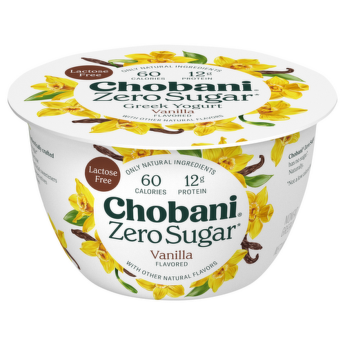 Chobani Zero Sugar Vanilla Yogurt Product