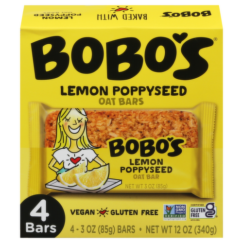 Bobo's Lemon Poppyseed Oat Bars